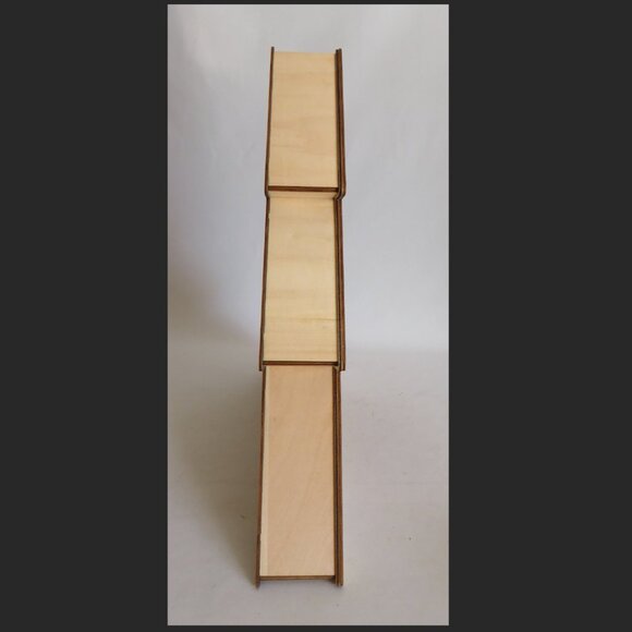 NEW 17” CHRISTMAS LED LIGHT UP LASER CUT WOOD SANTA CLAUS WINTER VILLAGE SCENE - Picture 5 of 16